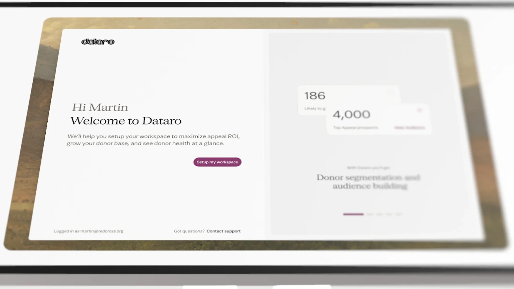 Dataro — Rethinking Dataro’s first touch